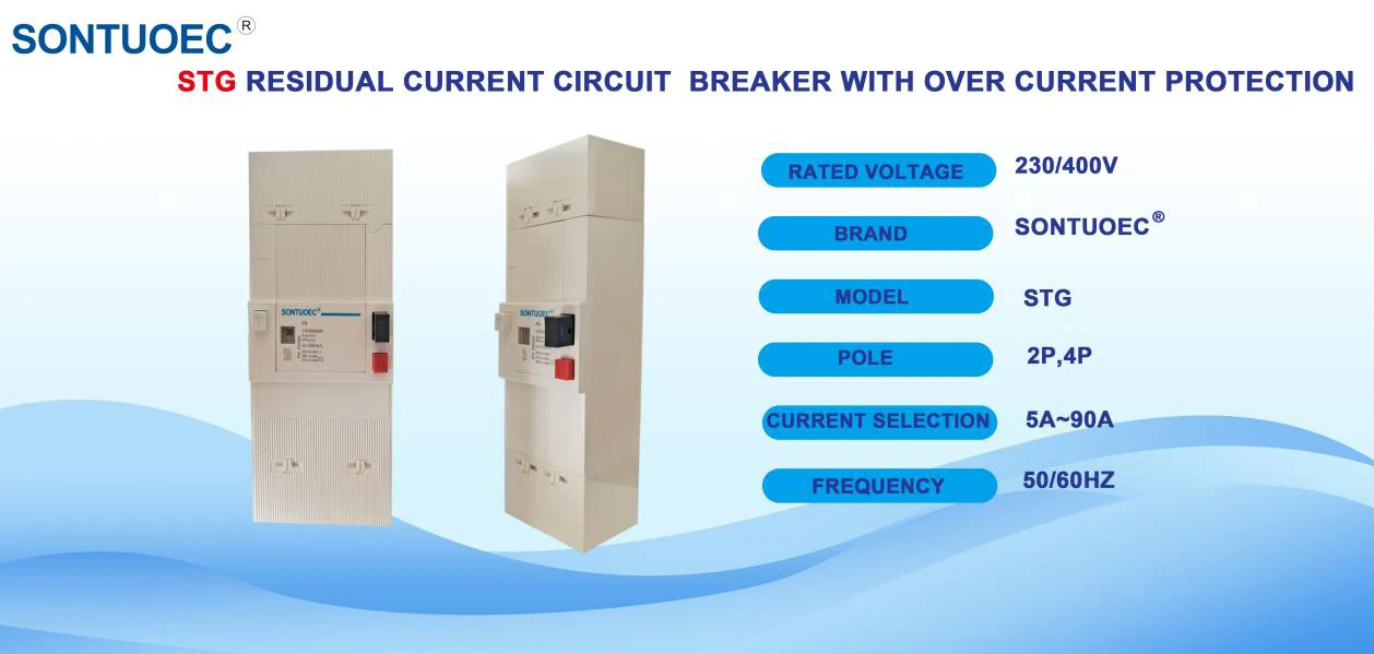 Differential current circuit breaker RCBO